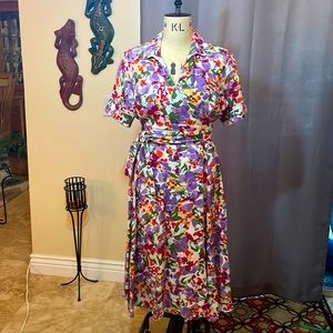 Faux Wrap Dress